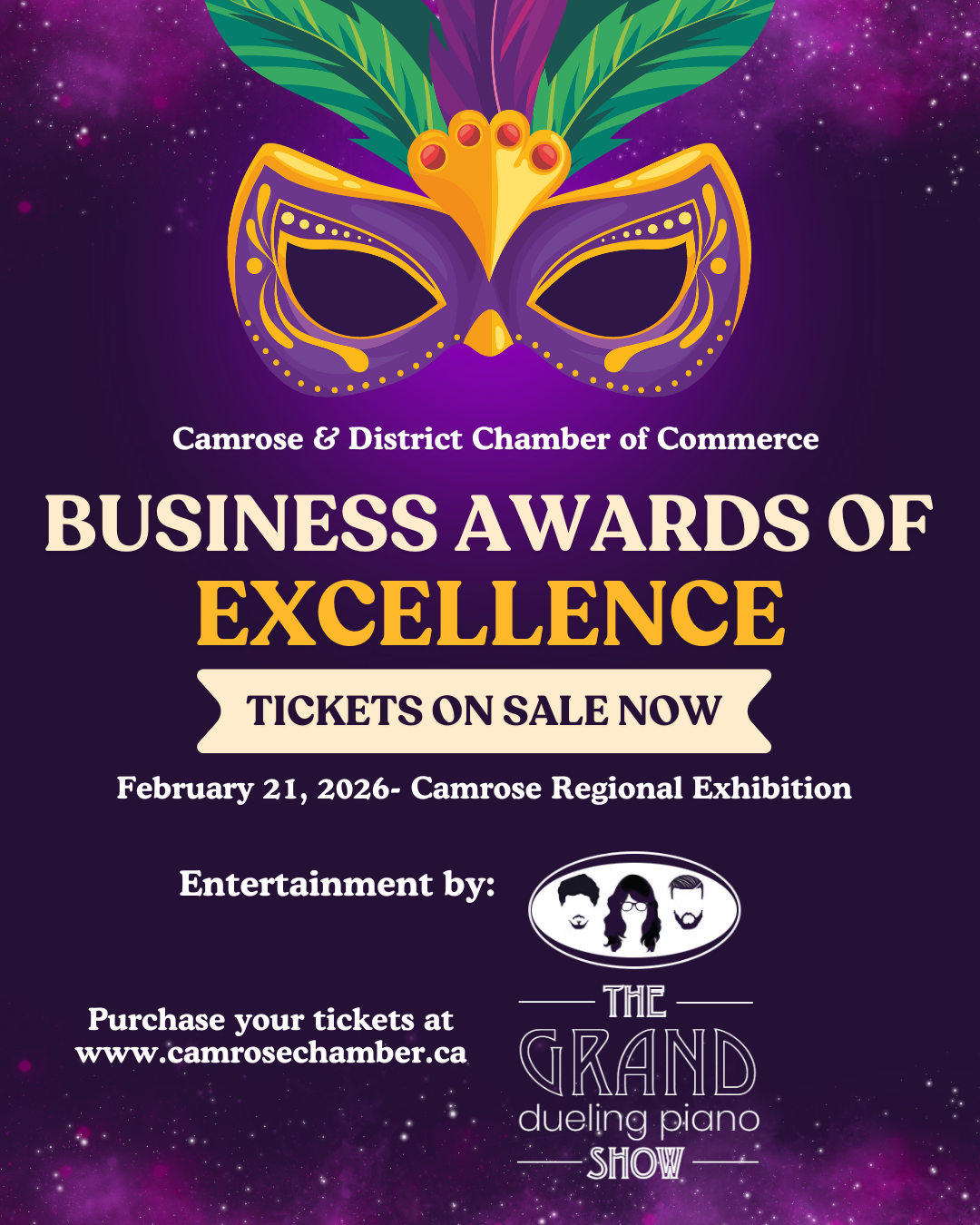 business award ticket poster